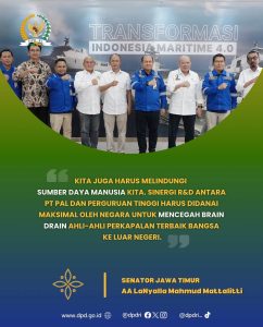 LaNyalla Dorong Skema 4P untuk Perkuat TKDN Maritim Nasional Saat Kunjungi PT PAL